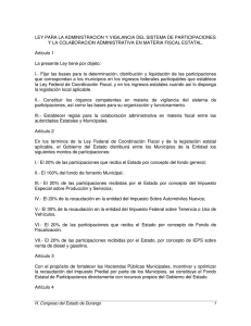 LEY PARA LA ADMINISTRACION Y VIGILANCIA DEL SISTEMA DE