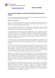 www.iconsejeros.com Juan Alvarez-Vijande, nombrado Presidente