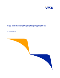 Visa International Operating Regulations