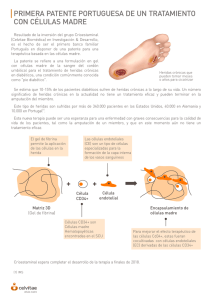 primera patente portuguesa de un tratamiento con células