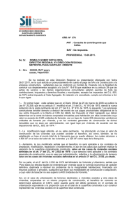 ORD. Nº 276 ANT : Consulta de contribuyente que indica. MAT : Da