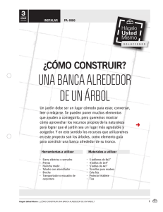 ¿CÓMO CONSTRUIR? UNA BANCA ALREDEDOR DE UN ÁRBOL