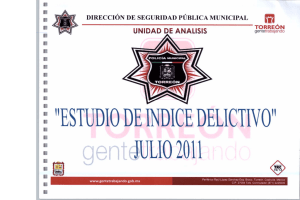 "ESTUDIO DE INDICE DELICTIVO"