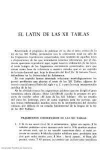 el latin de las xii tablas - summa