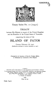 island of patos - UK Treaties Online