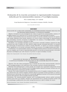 Evaluación de la reacción acrosomal en espermatozoides humanos