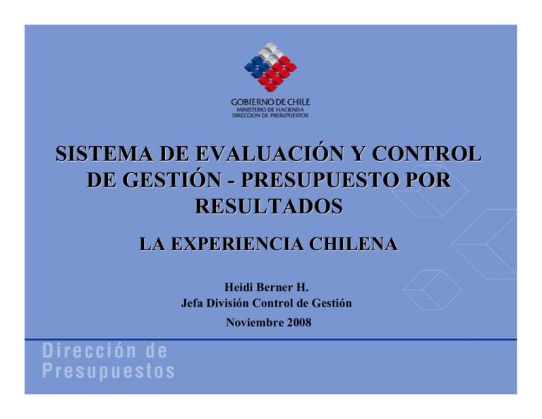 Sistema de Evaluación y Control de Gestión