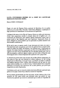 Ramon JORDI i GONZALEZ Degut a la mort de Francesc