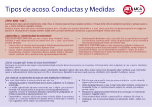 Tipos de acoso. Conductas y Medidas ®