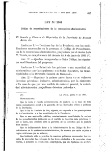 LEY N.° 2961 - Honorable Cámara de diputados de la Provincia de