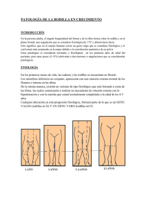 patología de la rodilla en crecimiento