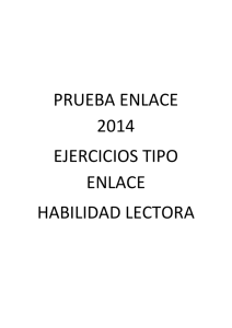 PRUEBA ENLACE 2014 EJERCICIOS TIPO ENLACE HABILIDAD