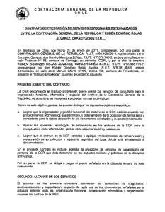 CONTRALORÍA GENERAL DE LA REPÚBLICA CHILE CONTRATO