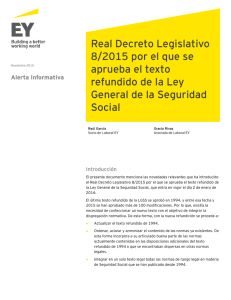 Real Decreto Legislativo 8/2015 por el que se aprueba el texto