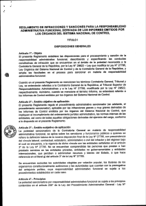 reglamento de infracciones y sanciones para la— responsabilidad