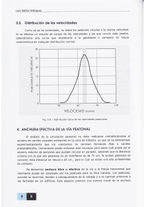 Anchura efectiva de la vía peatonal