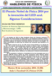El Premio Nobel de Física 2014 por la invención del LED azul