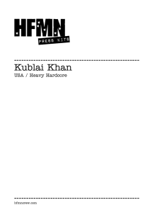 HFMN Press Kit - Kublai Khan