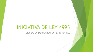 iniciativa de ley ordenamiento territorial 4995