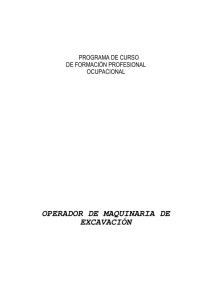 OPERADOR DE MAQUINARIA DE EXCAVACIÓN