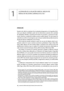 la expansión de la afiliación sindical: análisis del módulo de