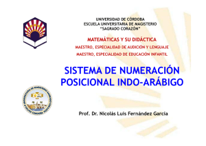 Posicional Indo-arábigo - Universidad de Córdoba