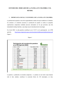 estudio del mercado de la panela en colombia y el mundo.
