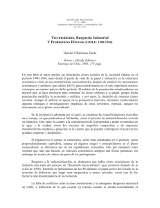 Terratenientes, Burguesía Industrial Y Productores Directos (CHILE