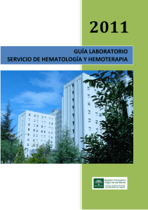 guía laboratorio servicio de hematología y hemoterapia