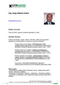 Ing. Jorge Alberto Castro
