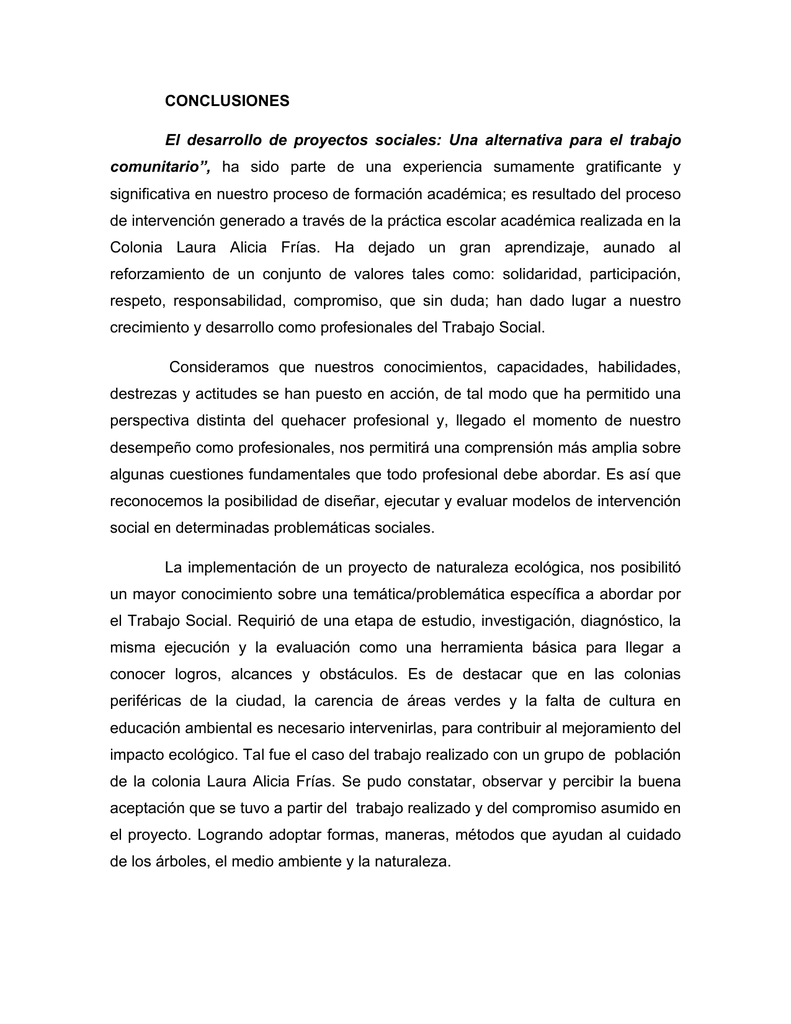 Como Hacer Conclusiones De Un Proyecto Ejemplos Opciones De Ejemplo ...