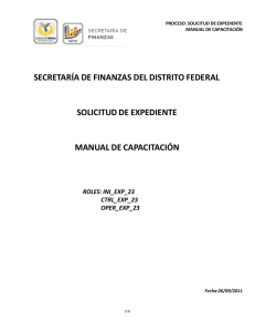 SECRETARÍA DE FINANZAS DEL DISTRITO FEDERAL SOLICITUD