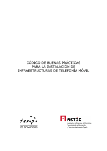 código de buenas prácticas para la instalación de infraestructuras