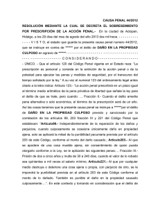 CAUSA PENAL 44/2012 RESOLUCI&Oacute;N MEDIANTE LA CUAL SE