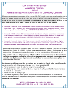 Folleto de Información General - Will County Center for Community