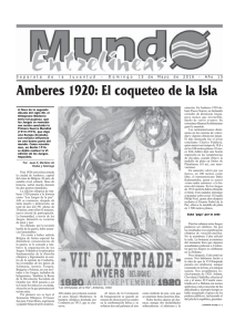Amberes 1920: El coqueteo de la Isla