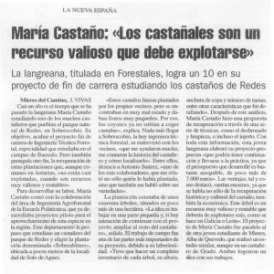 María Castaño: «los castañales son un recurso valioso que debe