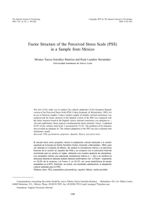 Factor Structure of the Perceived Stress Scale (PSS) in