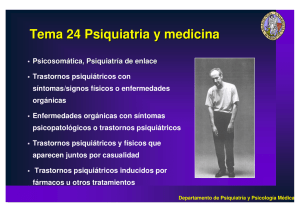 Tema 24 Psiquiatria y medicina