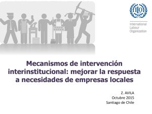 Mecanismos de intervención interinstitucional: mejorar la