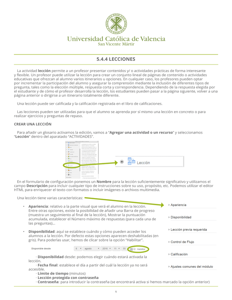 5.4.4 Lecciones - Campus Virtual UCVnet