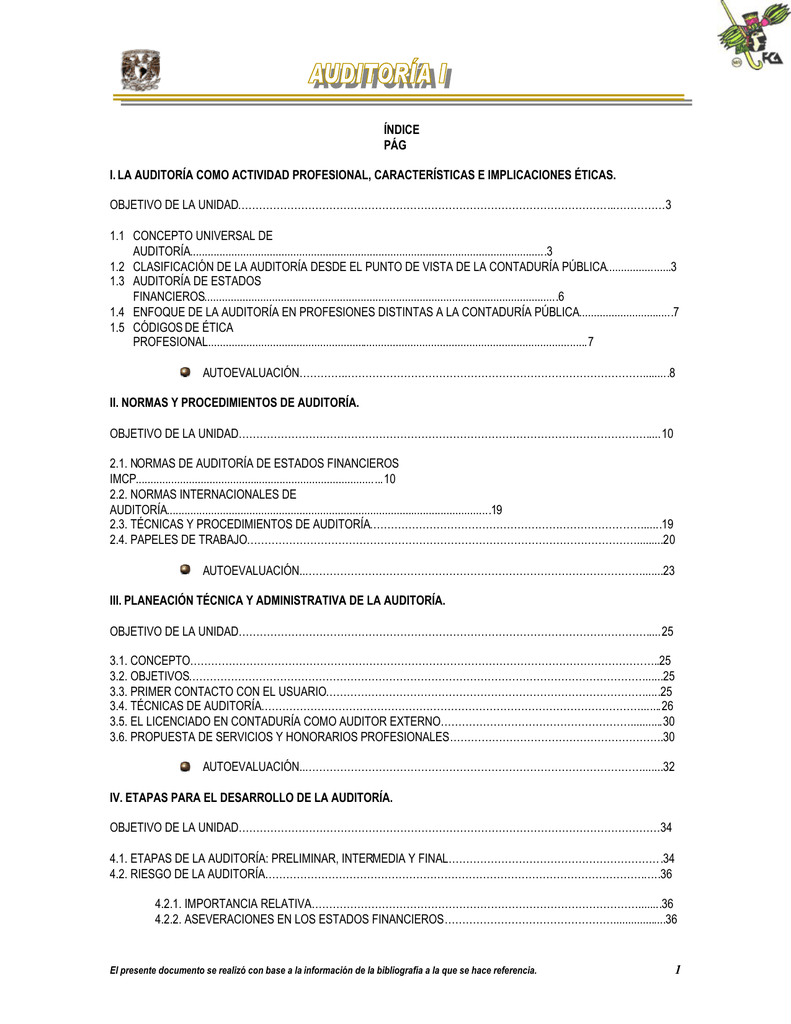 Auditoria I