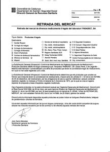 Nota medicaments il·legals del laboratori YNSADIET, SA