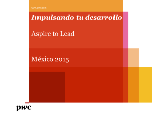 Impulsando tu desarrollo Aspire to Lead México 2015