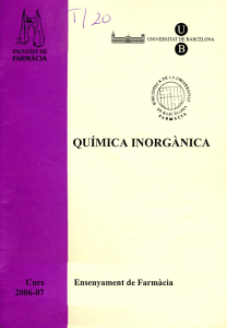 Quimica Inorganica - Dipòsit Digital de la UB