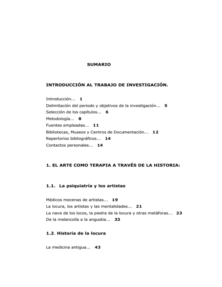 Sumario IntroducciÓn Al Trabajo De InvestigaciÓn 1 9265