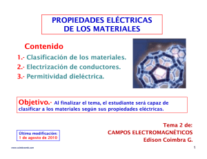 Propiedades eléctricas de los materiales