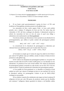 OLIMPÍADA DE QUÍMICA 2007-2008 FASE LOCAL 15 de Febrer de