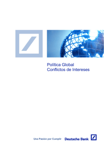 Política Global Conflictos de Intereses
