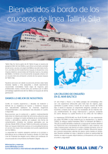 Bienvenidos a bordo de los cruceros de línea Tallink Silja
